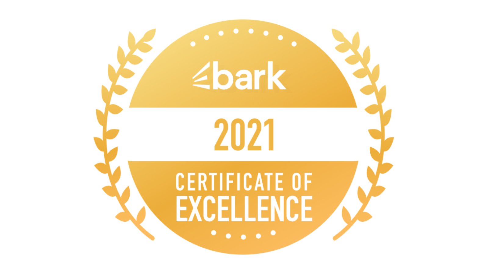 Bark Certificate of Excellence
